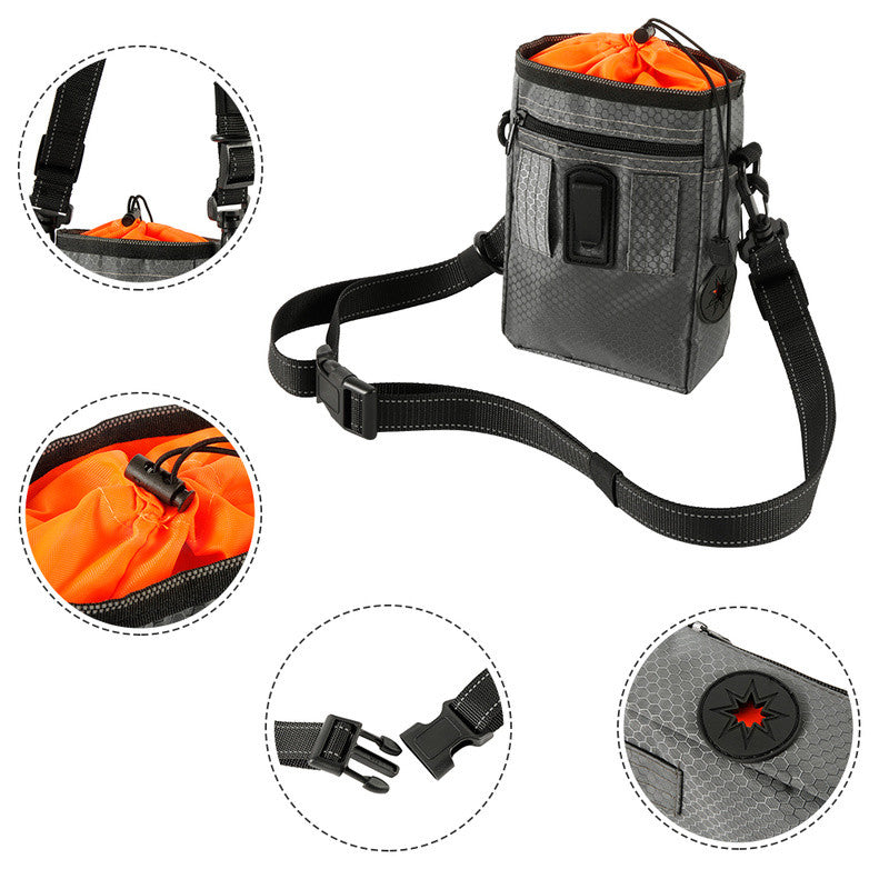 Pouch compartments and carrying straps